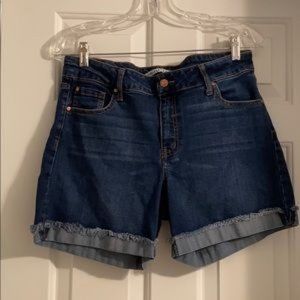 Celebrity Pink Blue Denim Shorts